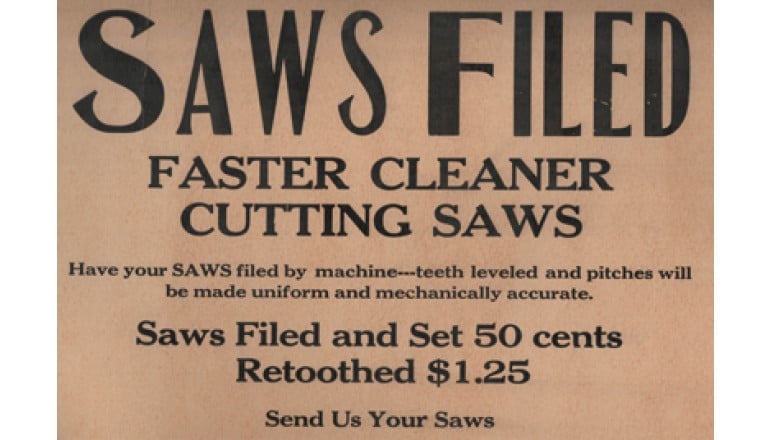 saw filing vintage saws